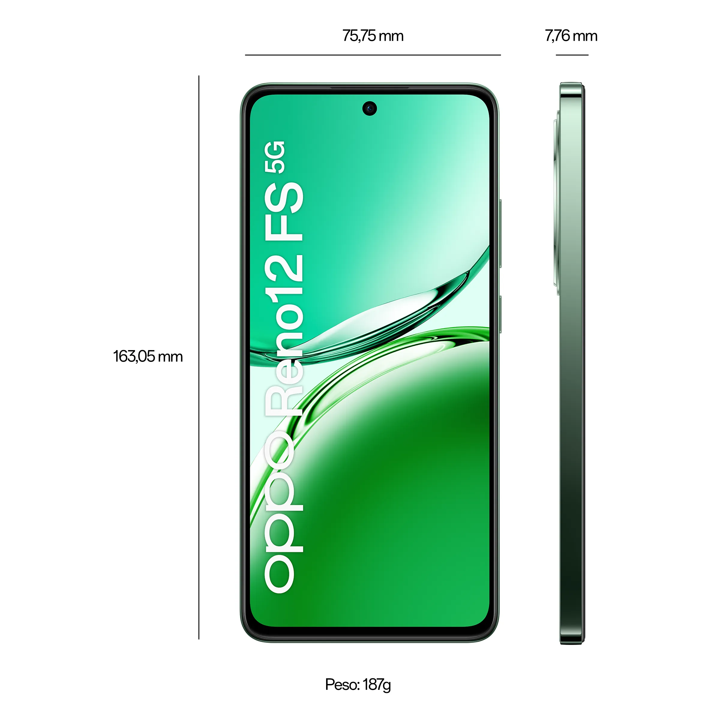 OPPO Reno12 FS 5G  Black Green  12GB+512GB_3