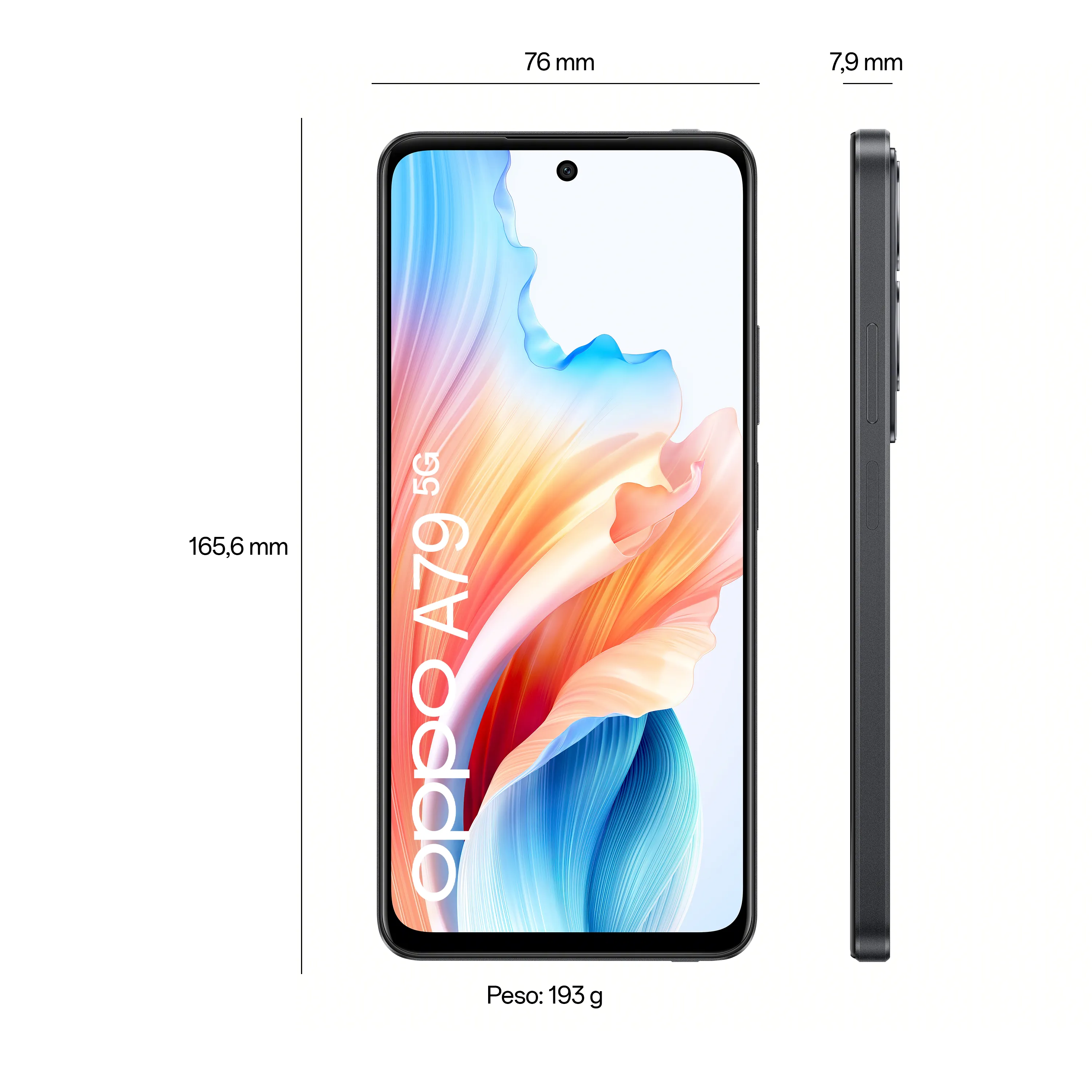 OPPO A79 5G blue Negro 8GB+256GB_4